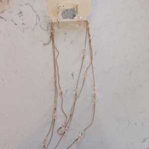 Tiered necklace and earring set
